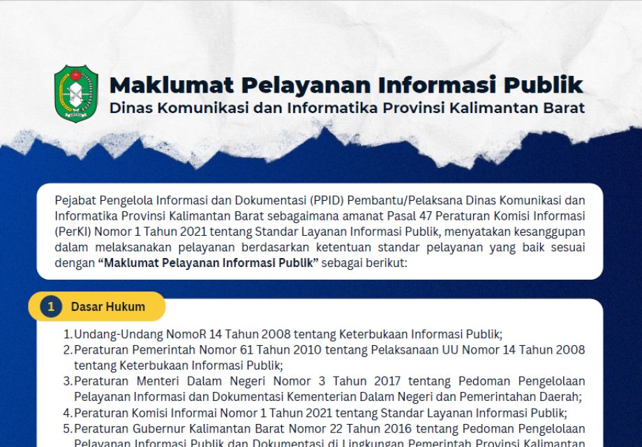 Maklumat Pelayanan Informasi Pubik