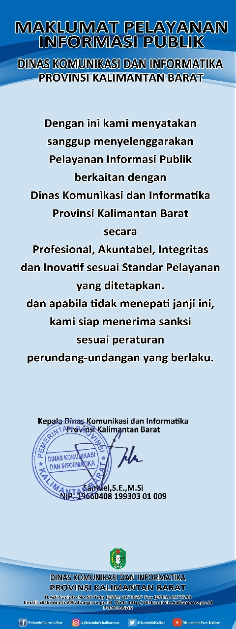 Gambar Maklumat Pelayanan Informasi